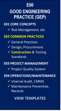 E02-23 STANDARDS/PROCEDURES -CONSTRUCTION