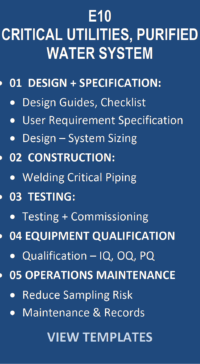 E10-0300 Critical Utilities - Testing Standards